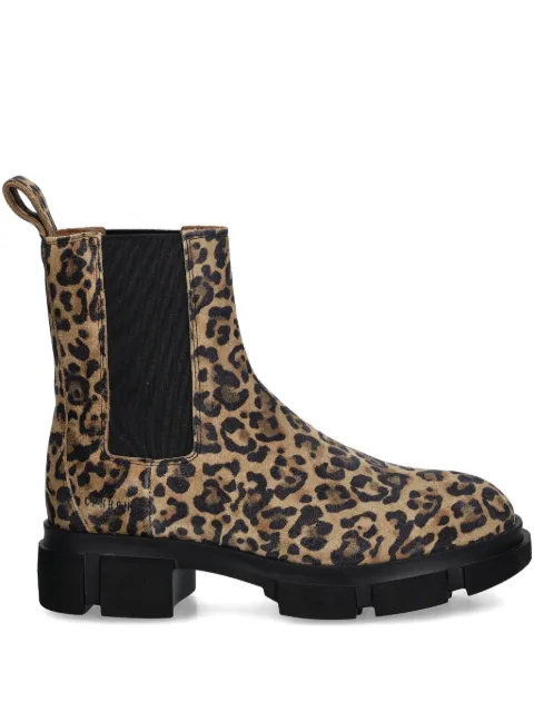 Copenhagen leopard-print lug-sole Chelsea boots