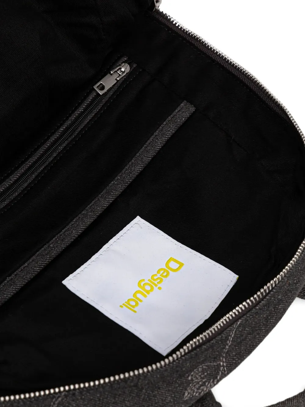 Desigual Rugzak met bloemenprint en ritszak Zwart