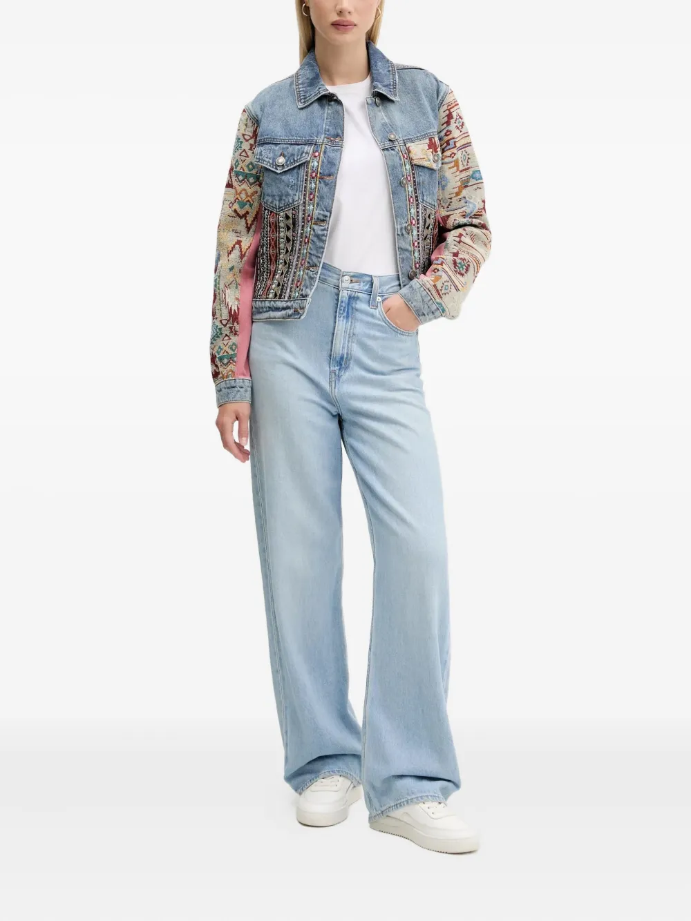 Desigual embroidered denim jacket | Denim Jackets | Image 2