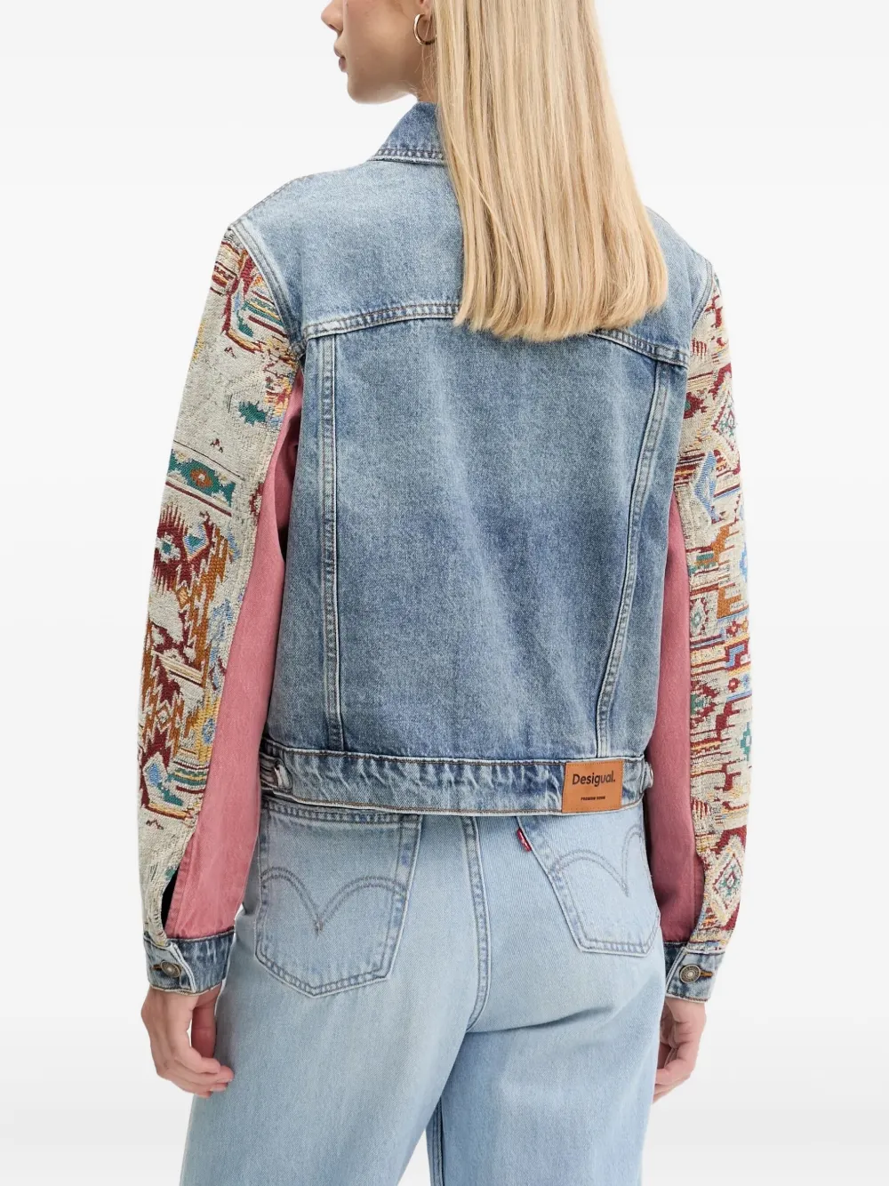 Desigual Denim jack Blauw