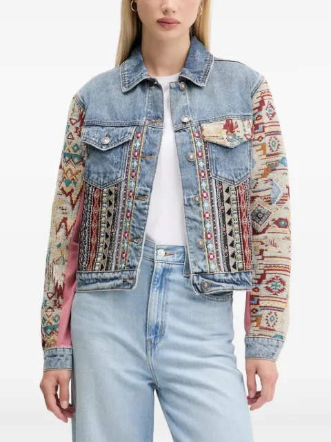 Desigual veste en jean à broderies