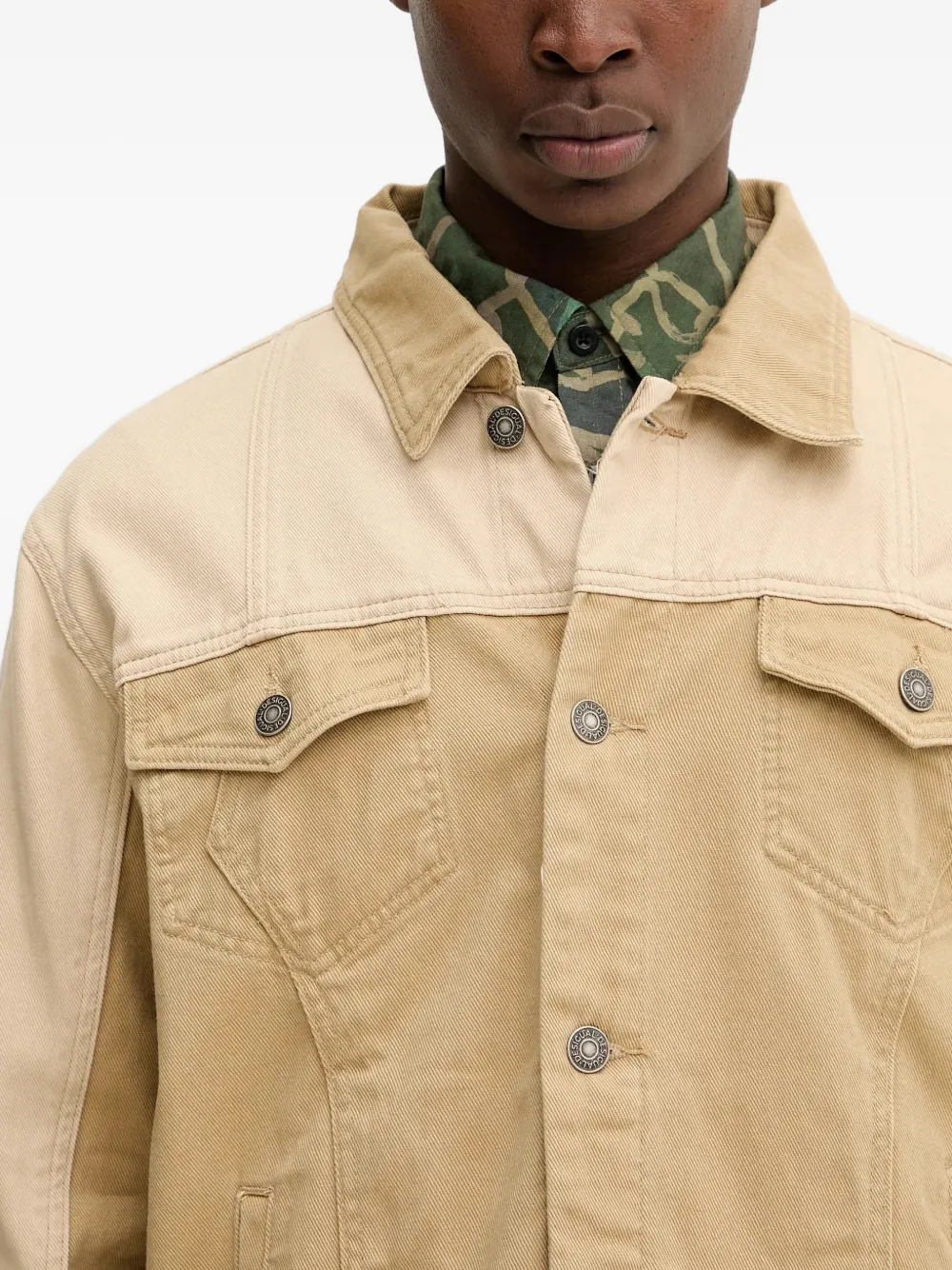 Desigual Tweekleurig jack Beige
