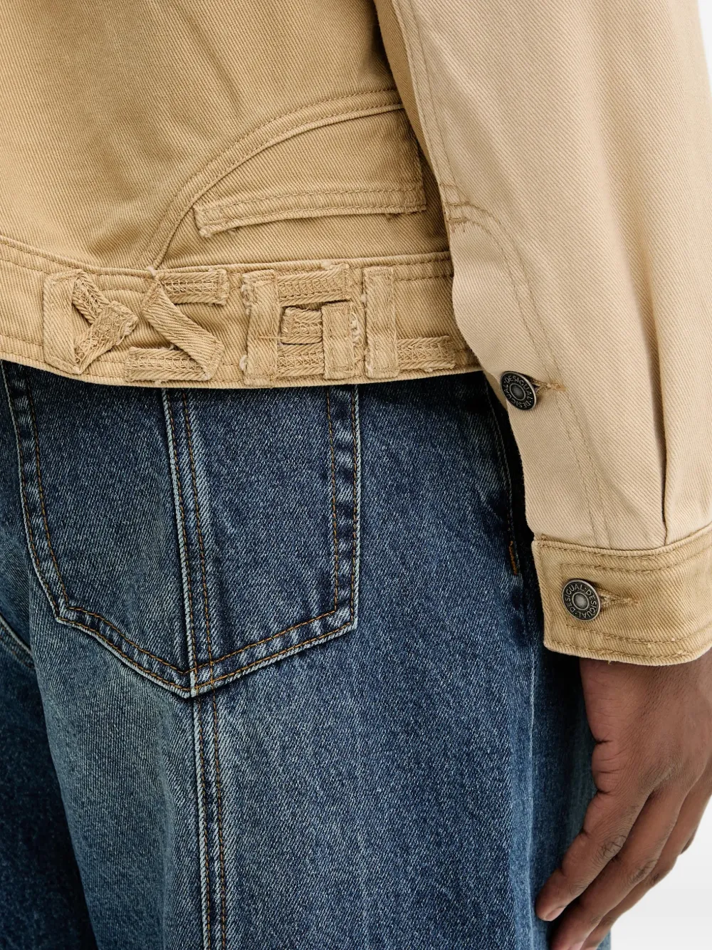 Desigual Tweekleurig jack Beige