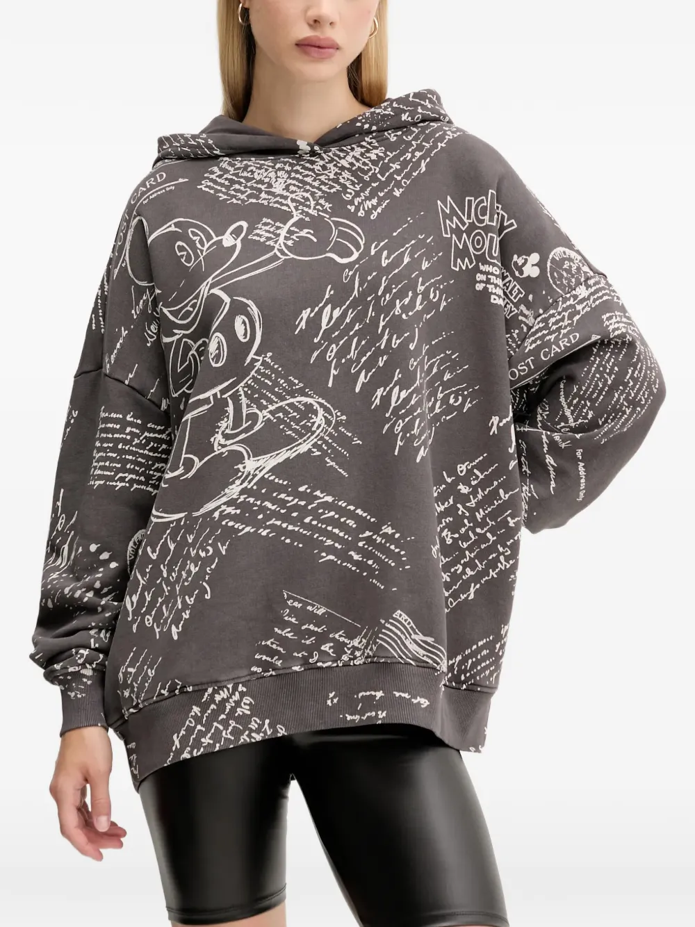 Desigual xDisney printed hooded sweatshirt - Nero