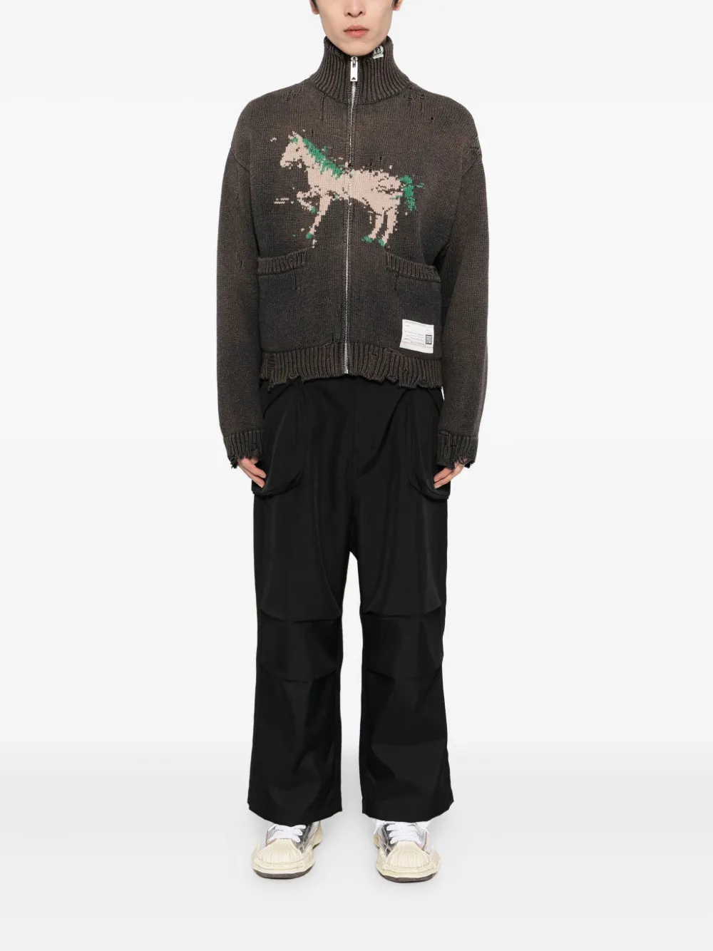 Maison MIHARA YASUHIRO horse-embroidered cardigan | Cardigans | Image 2