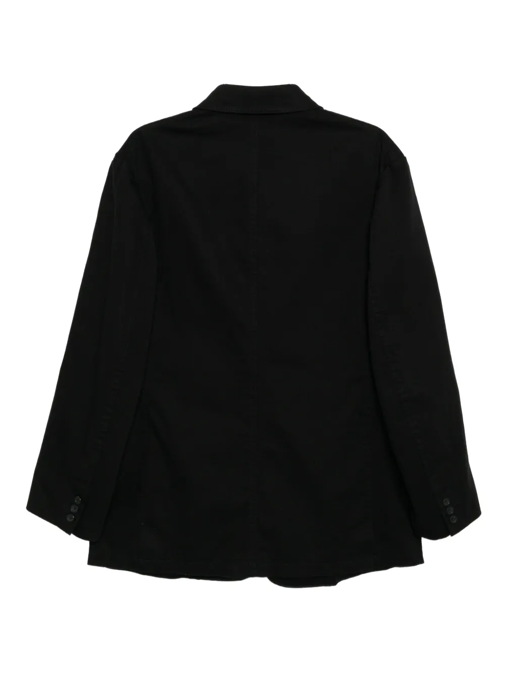 Y's Cotton Shirt Jacket In Black