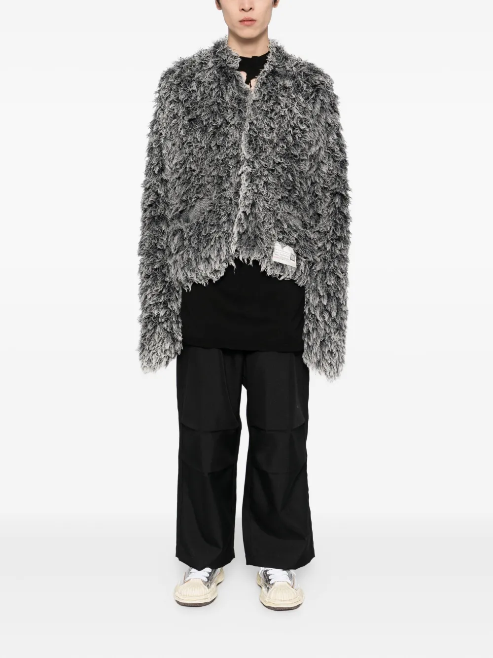 Miharayasuhiro Logo-patch Cardigan In Black
