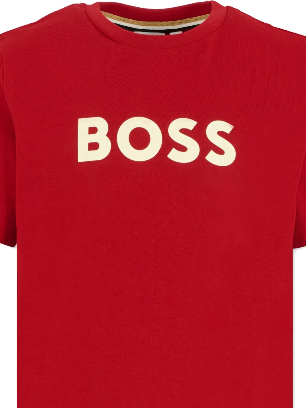 BOSS Kidswear T-shirt met logoprint Rood