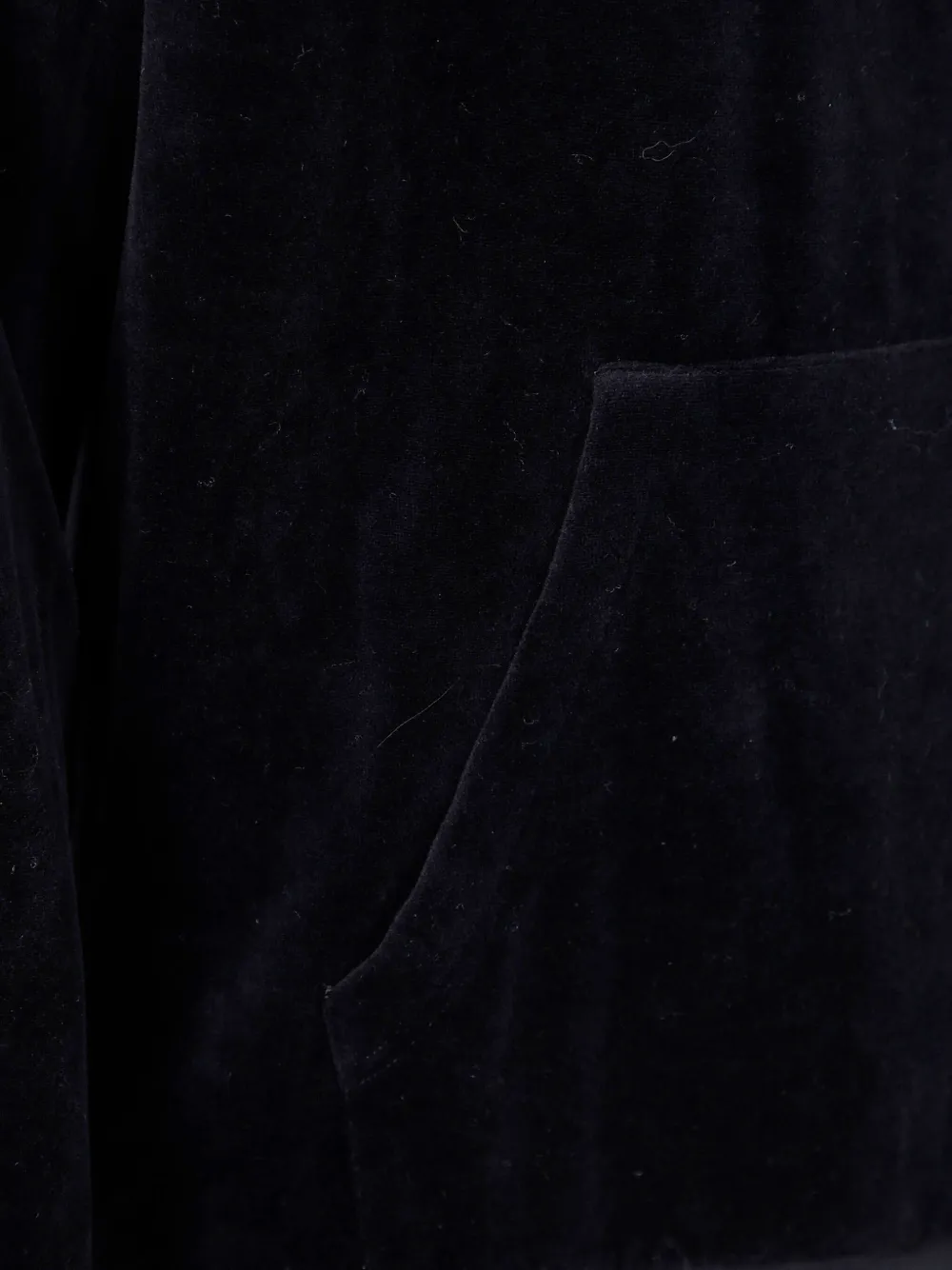 Golden Goose velour pocket hoodie Zwart