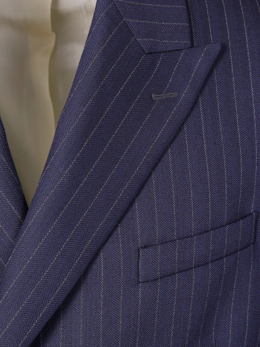 Golden Goose Pinstripe Double-breasted Jacket In Purple