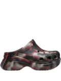 Crocs tie-dye pattern mules - Black