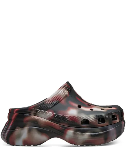 Crocs tie-dye pattern mules