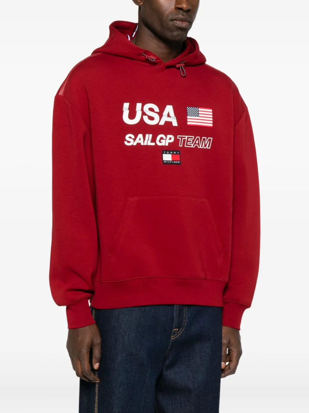 Tommy Hilfiger x Sail GP USA Team hoodie Rood