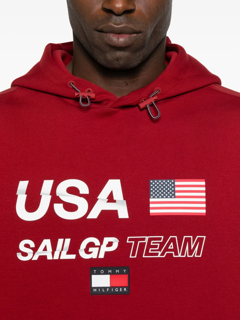 Tommy Hilfiger x Sail GP USA Team hoodie Rood