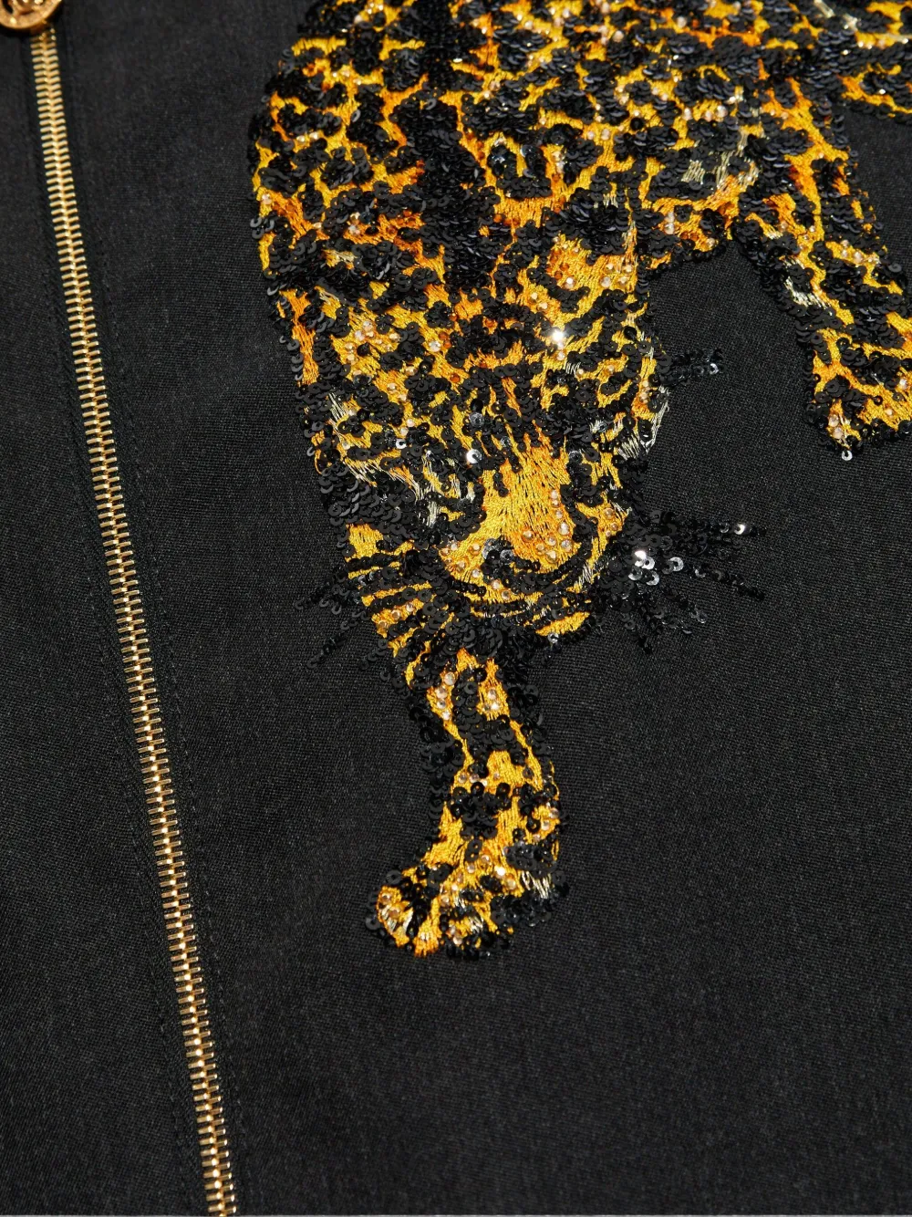 Versace Long-sleeved Casual Jacket In Black