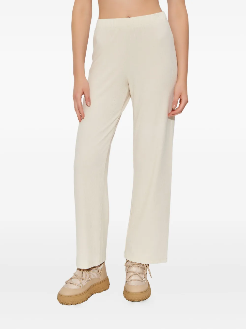 Rethinkit Studios Ribbed Trousers In Neutral