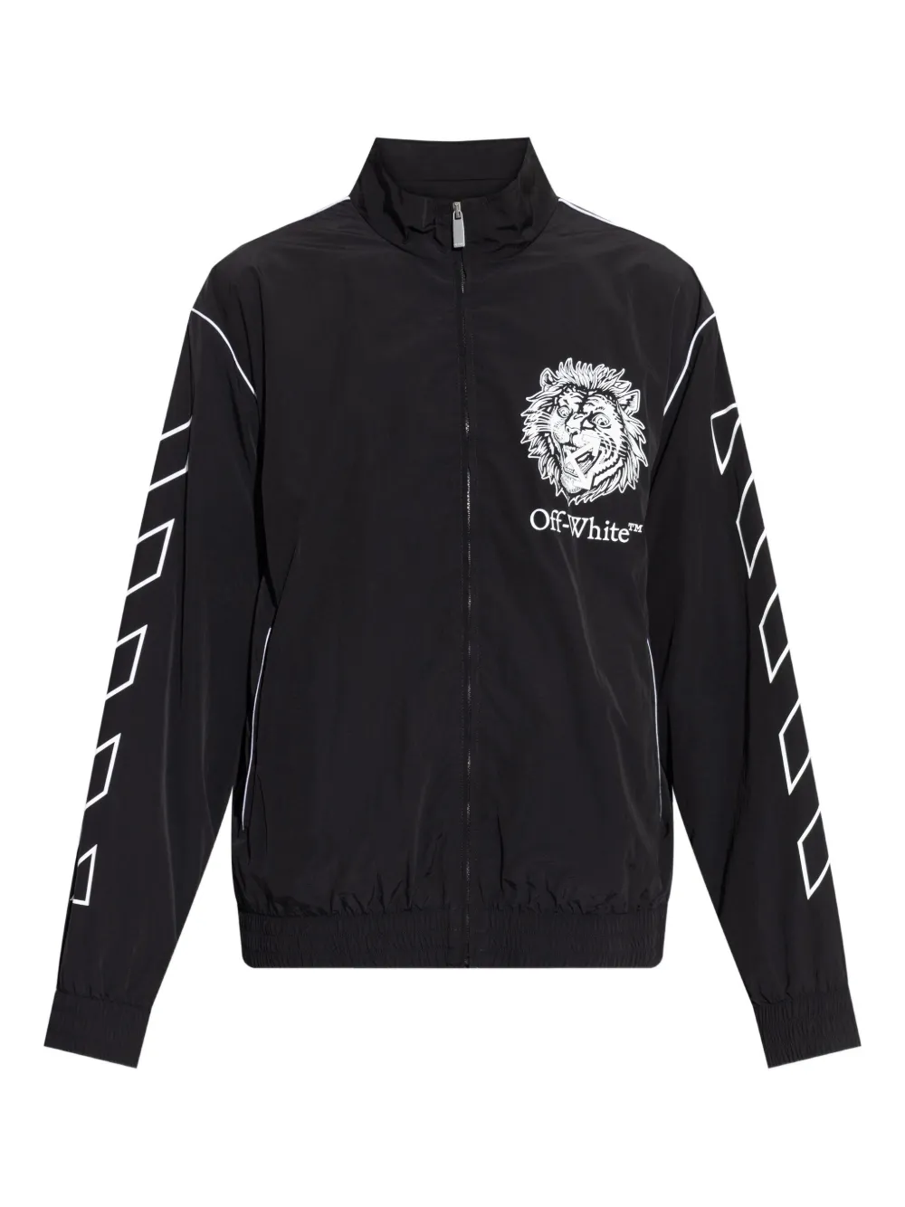 Off-White graffic-print jacket - ブラック Off-White graffic-print jacket - ブラック