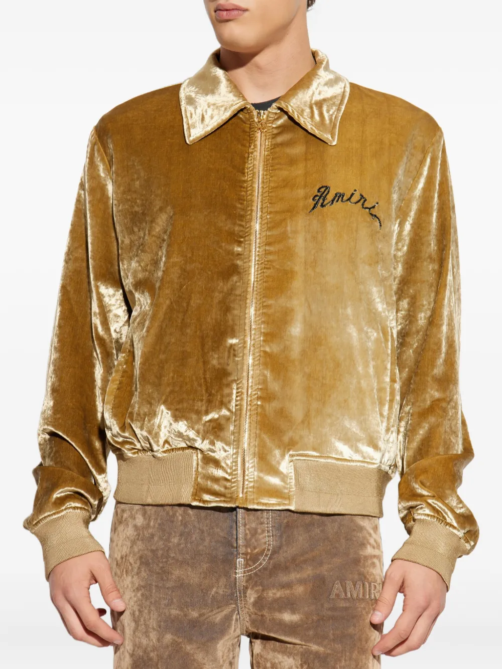 AMIRI Jack met geborduurd logo Geel