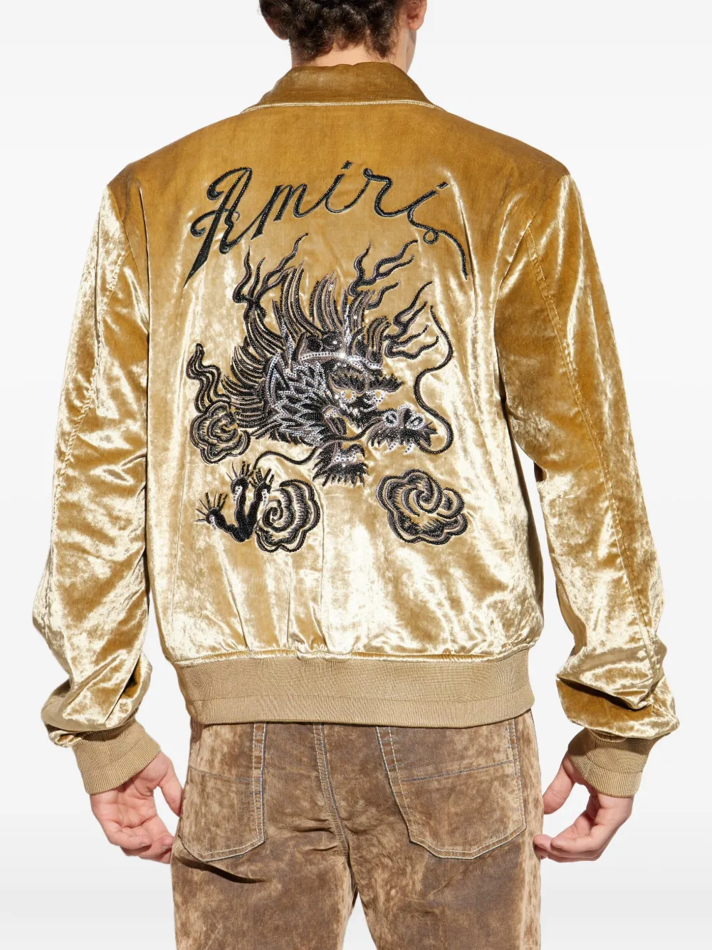 AMIRI Jack met geborduurd logo Geel