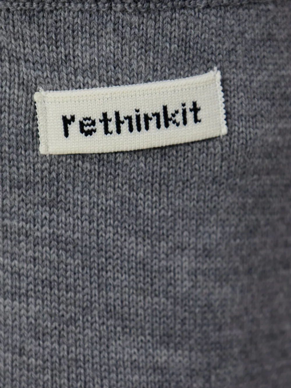 Rethinkit Studios Knitted Wool Trousers In Gray