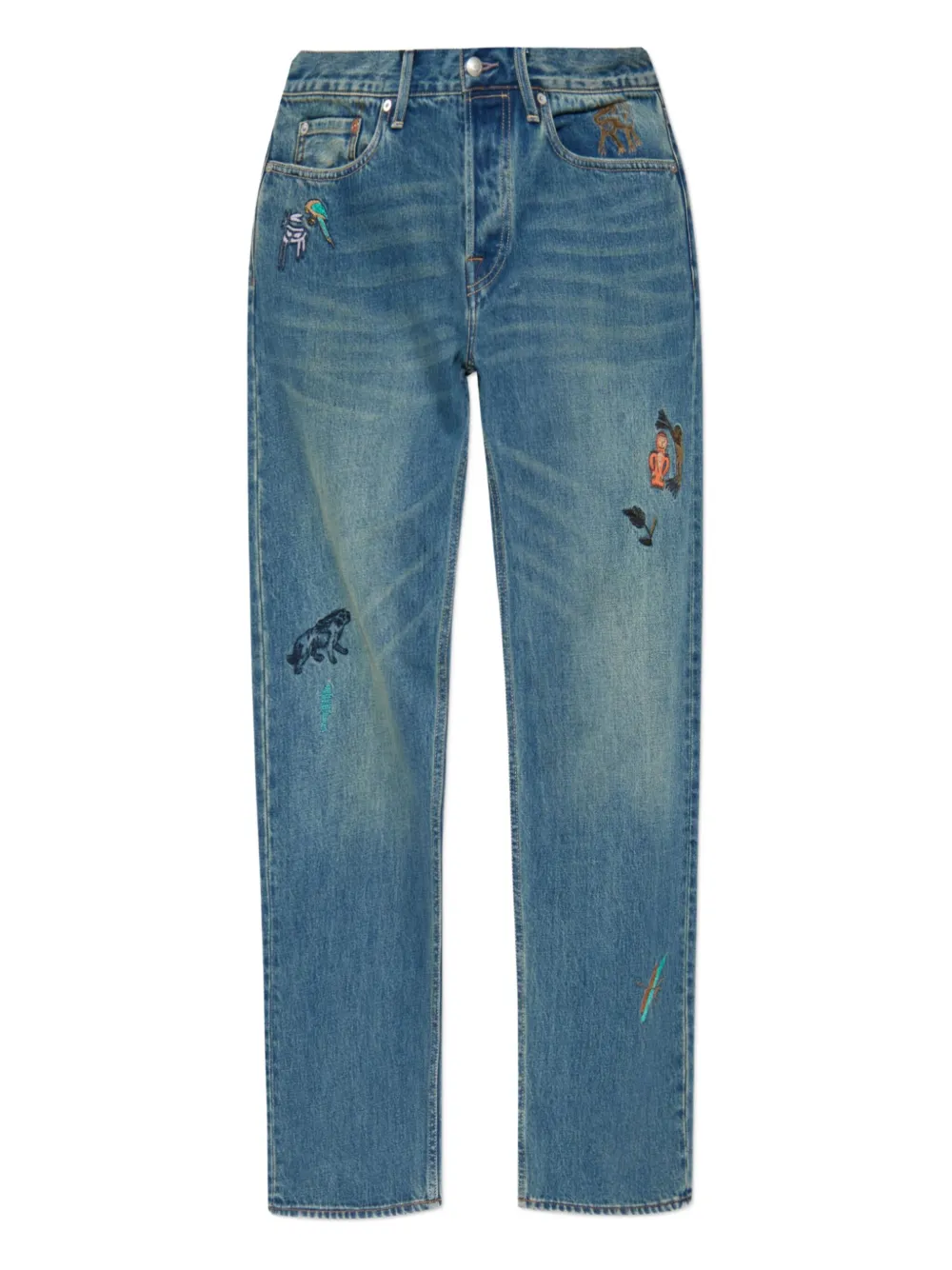 Paul Smith embroidered-motif jeans | Blue | Image 1
