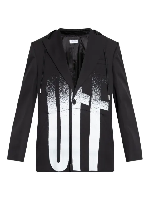 Off-White hooded spray-paint jacket