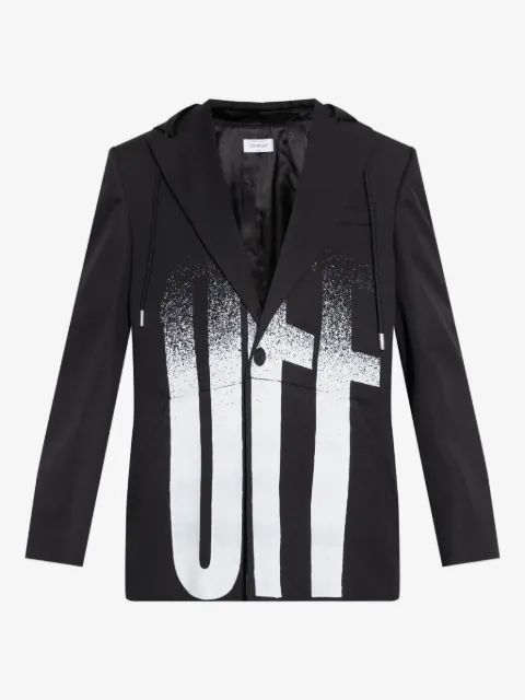 Off-White hooded spray-paint jacket