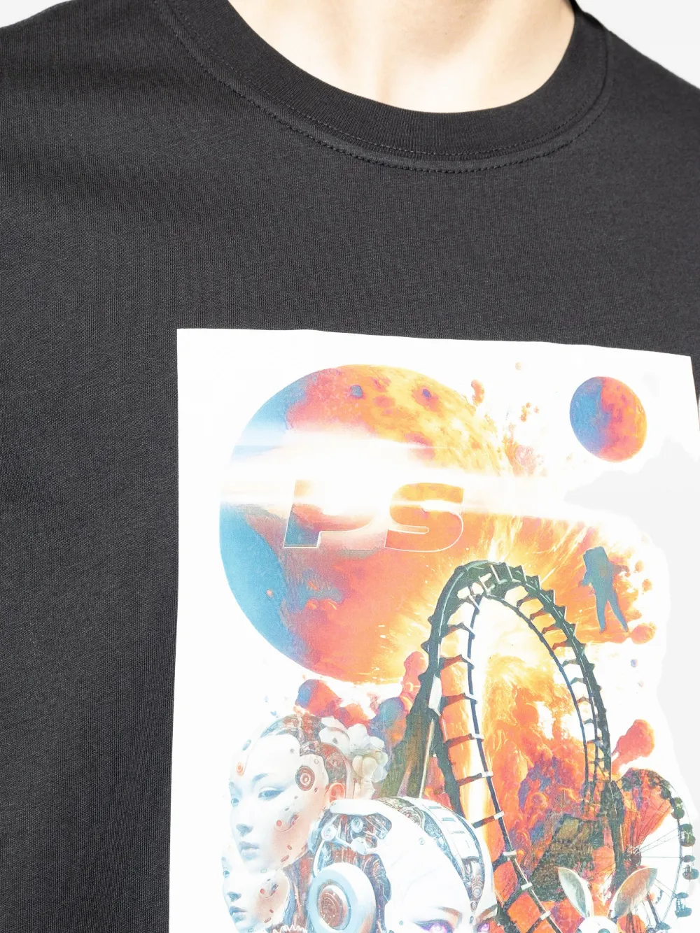 PS Paul Smith T-shirt met print Zwart