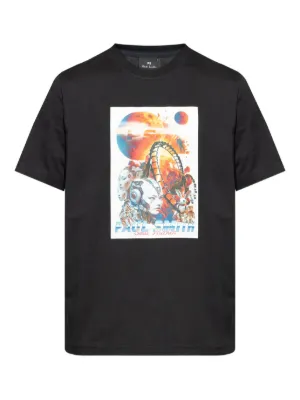 美品 ポールスミス PS 総柄 プリントTシャツ アニメ アート M 半袖 美品 ポールスミス PS 総柄 プリントTシャツ アニメ アート M 半袖