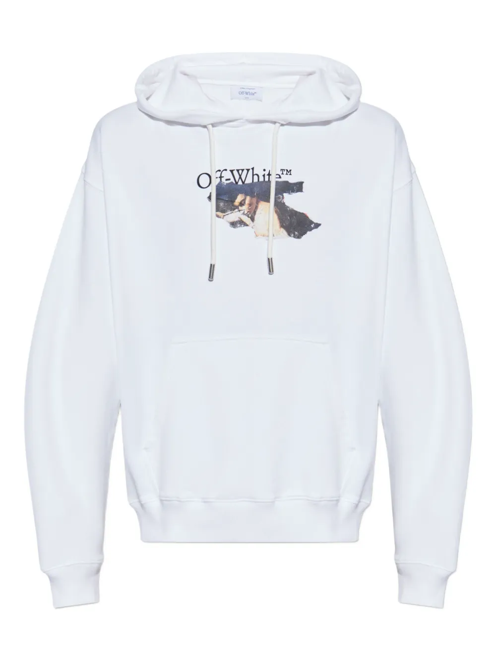 Off-White graphic-print hoodie - ホワイト Off-White graphic-print hoodie - ホワイト