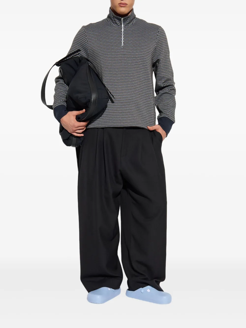 PS Paul Smith geometric-pattern half-zip sweatshirt | Sweatshirts | Image 2