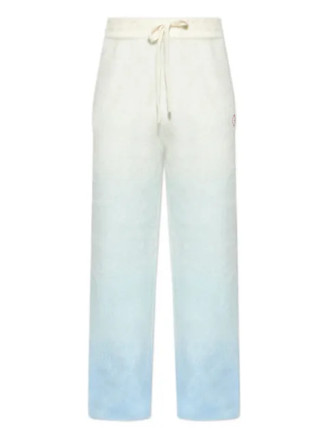 Casablanca ombre-effect logo-patch trousers