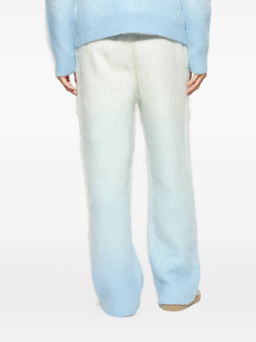 Casablanca Broek met ombré-effect en logopatch Blauw