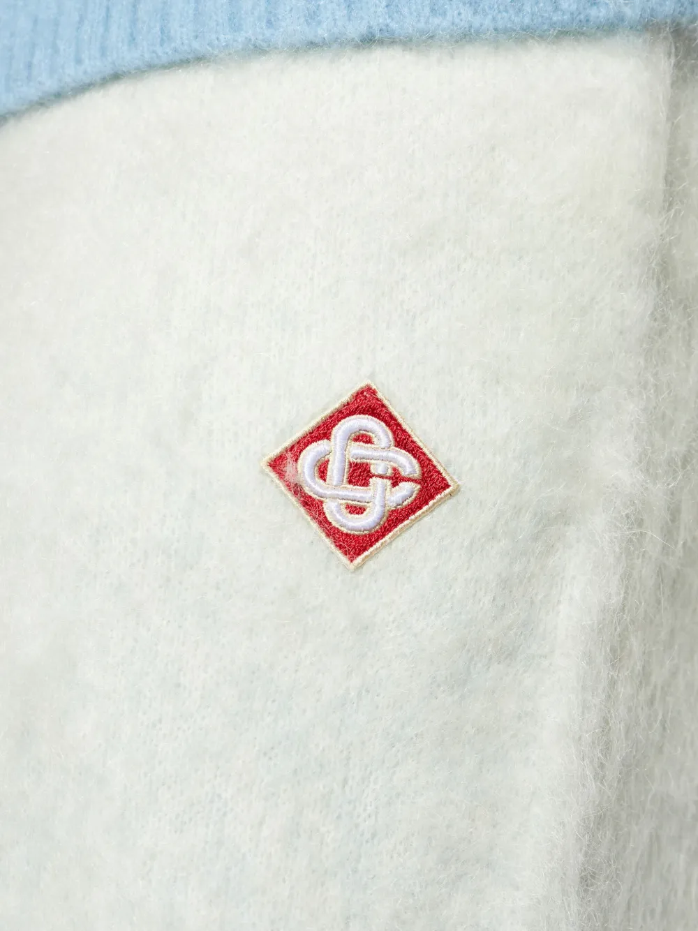 Casablanca Broek met ombré-effect en logopatch Blauw