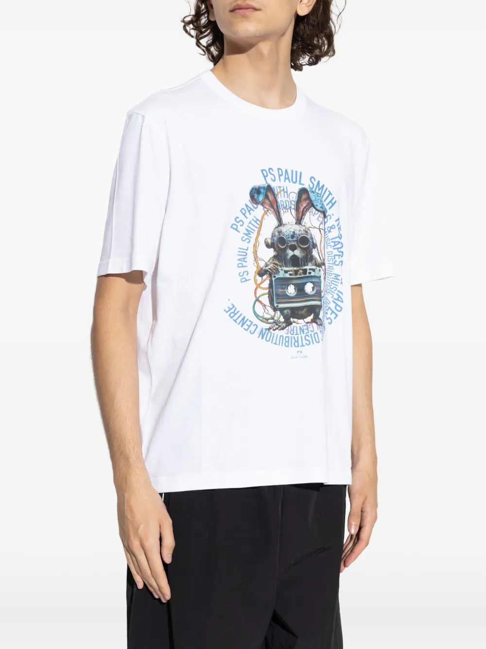 PS Paul Smith T-shirt met grafische print Wit