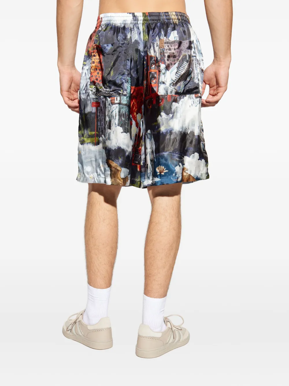 Off-White Shorts met trekkoord Blauw