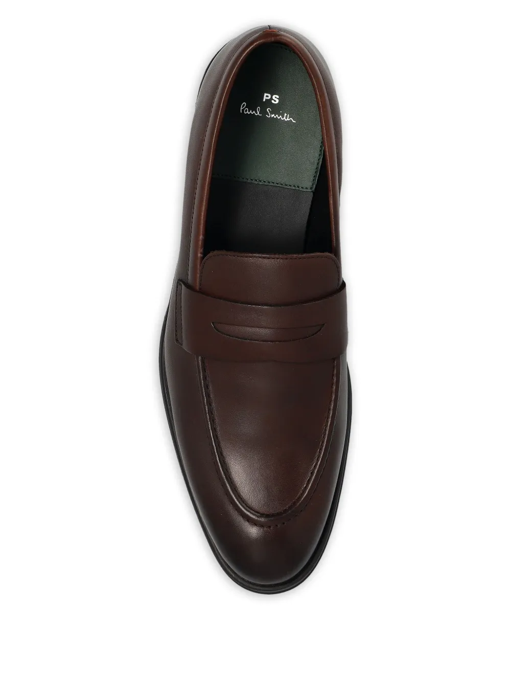 PS Paul Smith Leren penny loafers Bruin