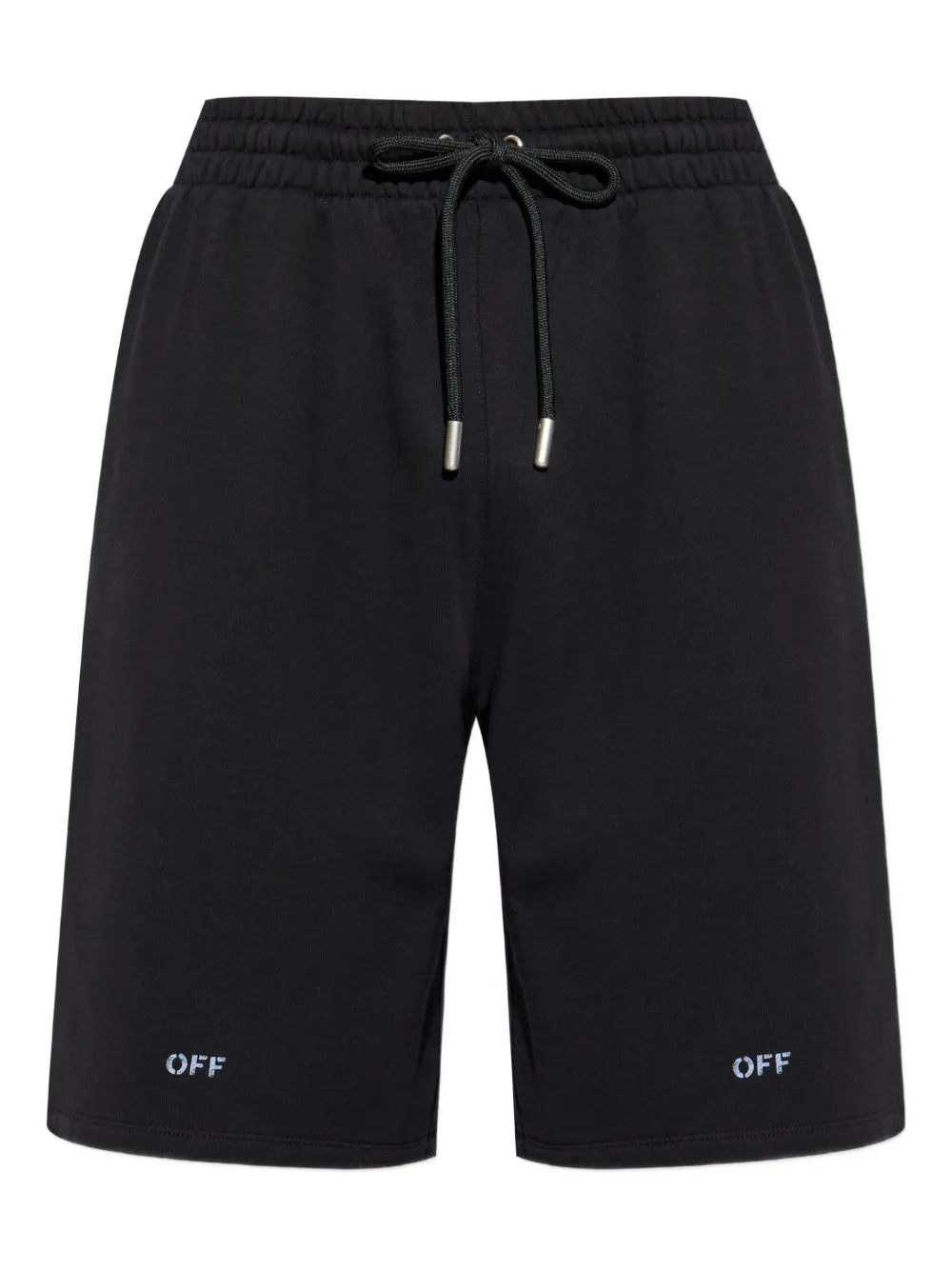 Off-White drawstring logo-print shorts - ブラック Off-White drawstring logo-print shorts - ブラック