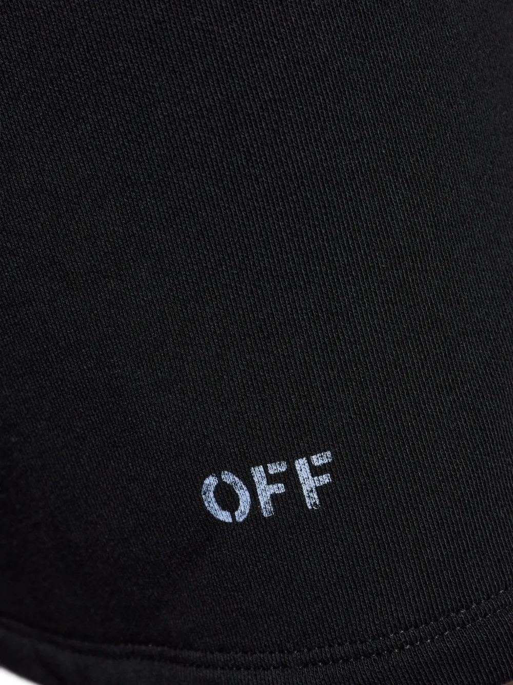 Off-white Drawstring Logo-print Shorts In Black