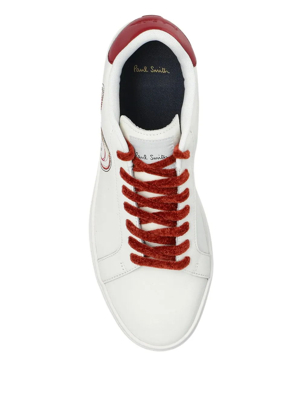 Paul Smith heart-print leather sneakers Wit