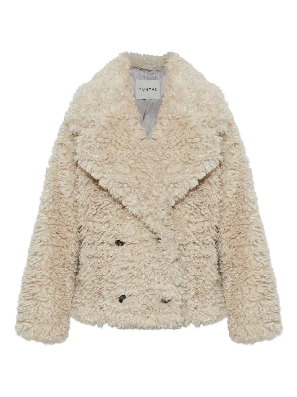 Munthe Lestine Double-breasted Jacket In Neutral