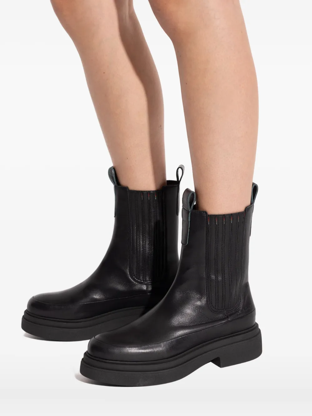 Paul Smith elastic-panel boots Zwart
