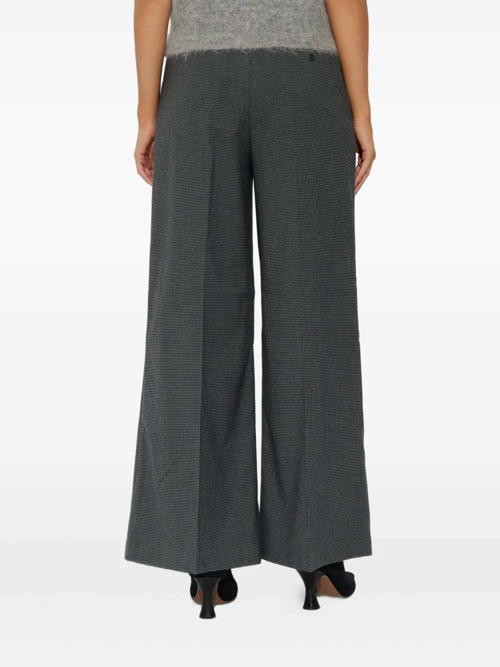 Munthe Houndstooth Trousers In Gray