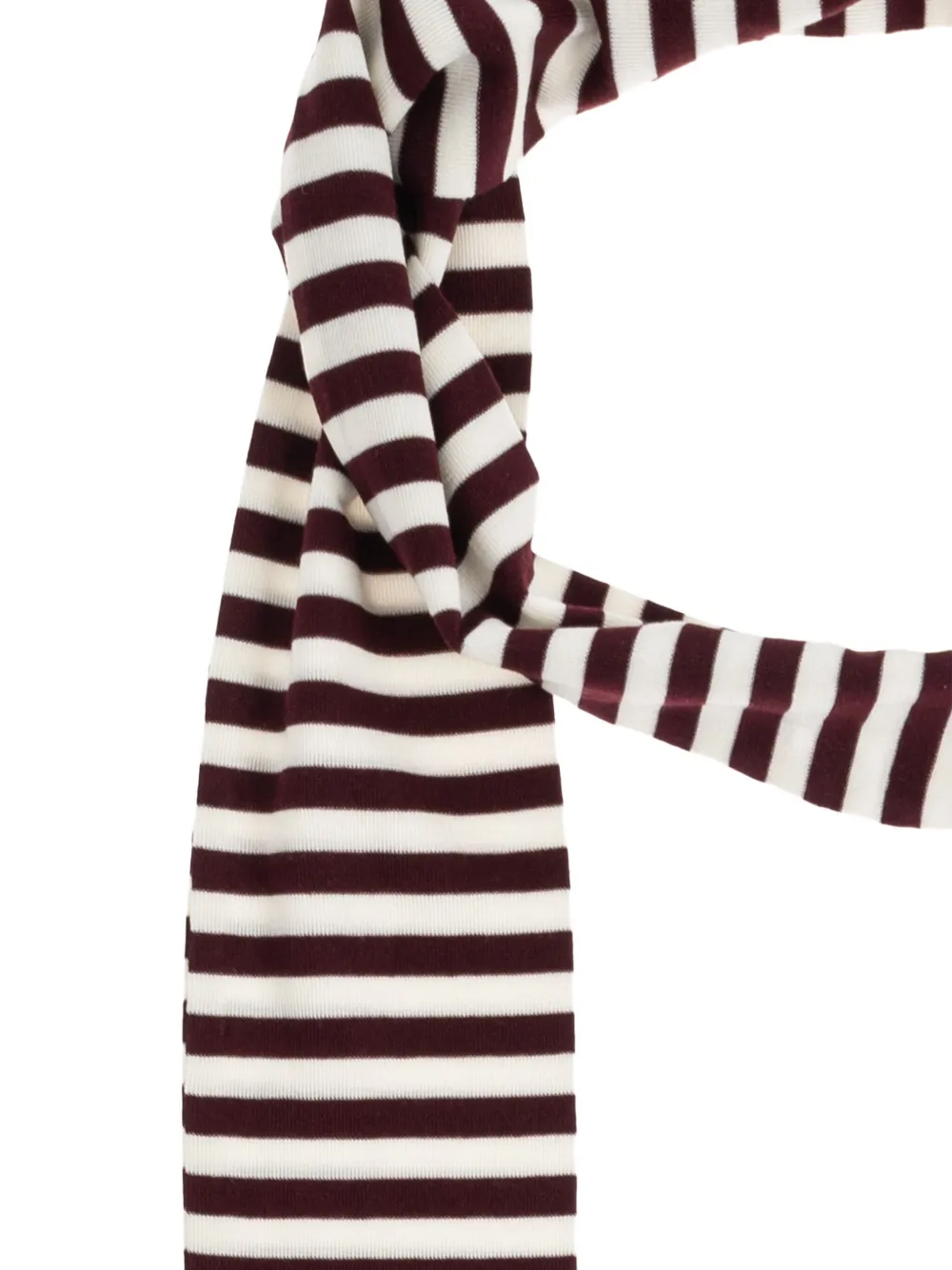 Munthe Lizi Striped Scarf In Red