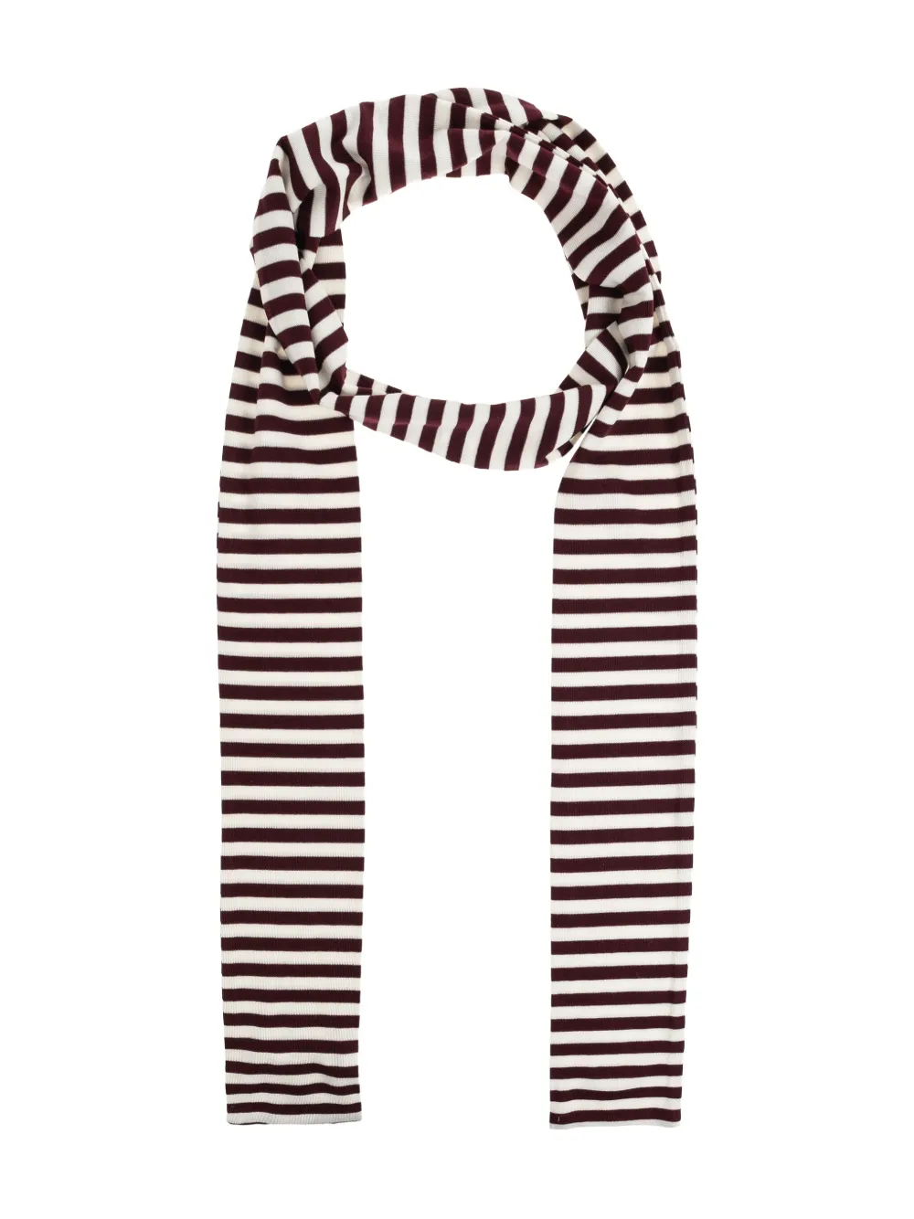 Munthe Lizi Striped Scarf In Red
