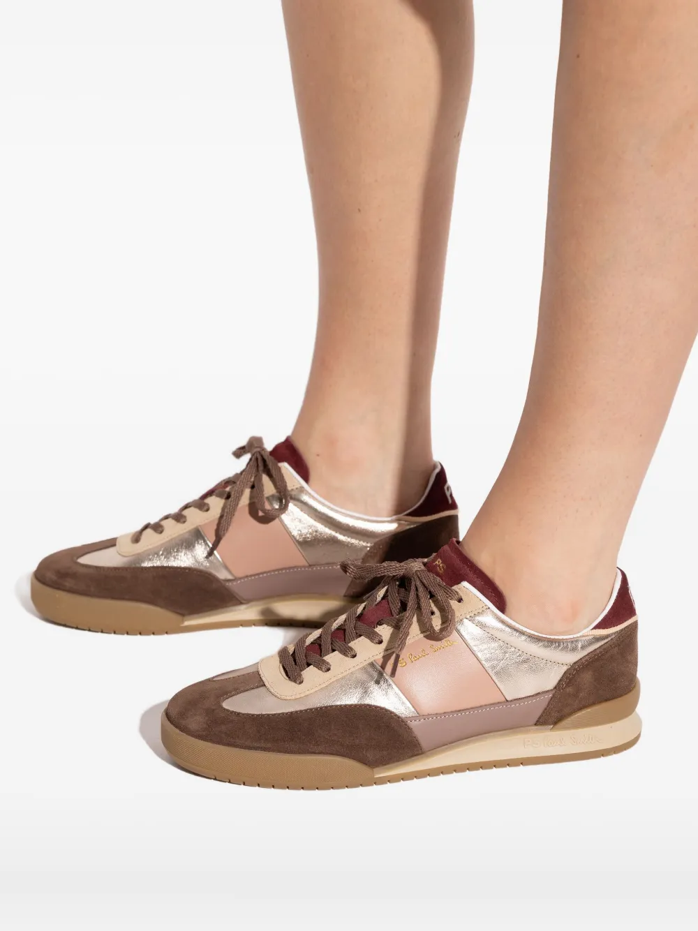 Paul Smith Dover metallic-panel sneakers Bruin