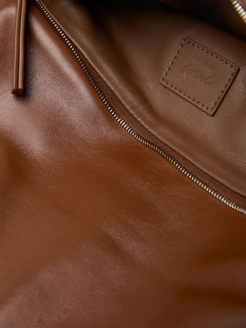 Marsèll Dromi 2 Folded Leather Shoulder Bag In Brown