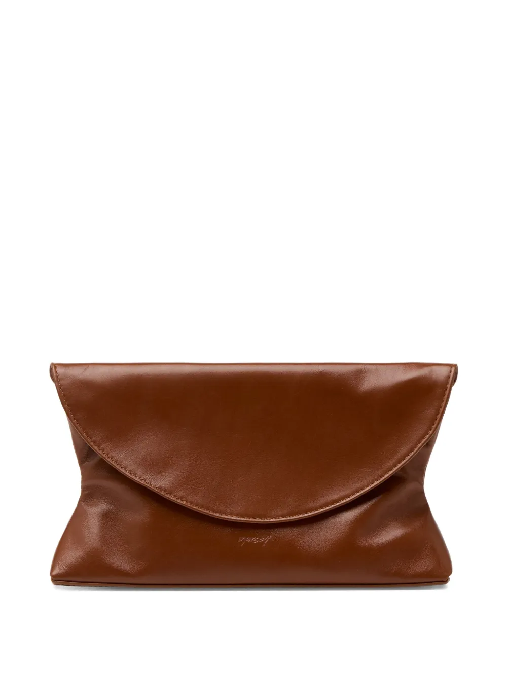 Marsèll Dromi 2 folded leather shoulder bag - Marrone