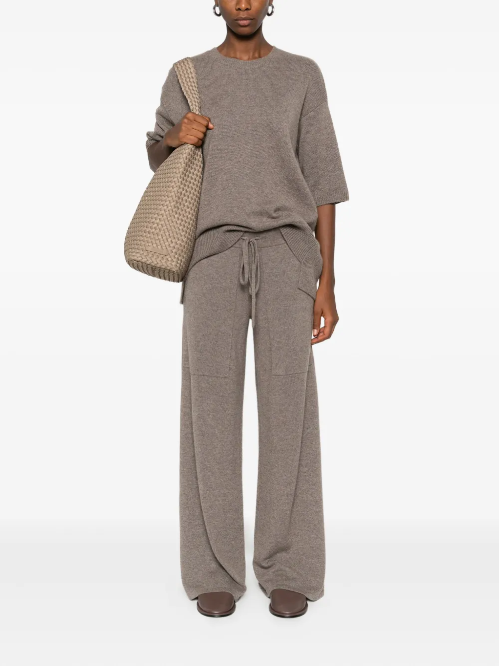Lisa Yang Cashmere Sweater In Brown
