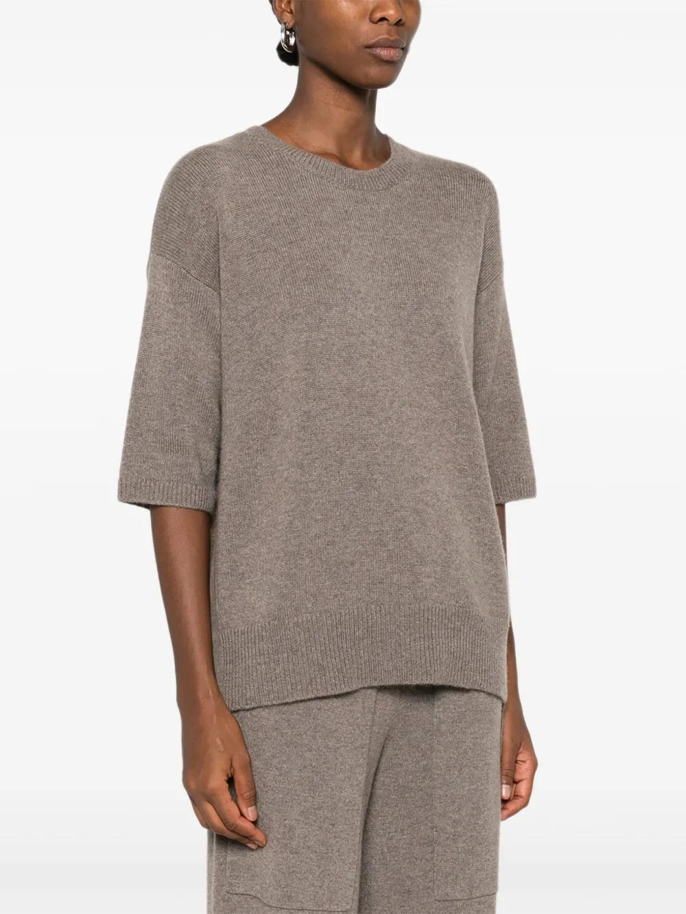 Lisa Yang Cashmere Sweater In Brown